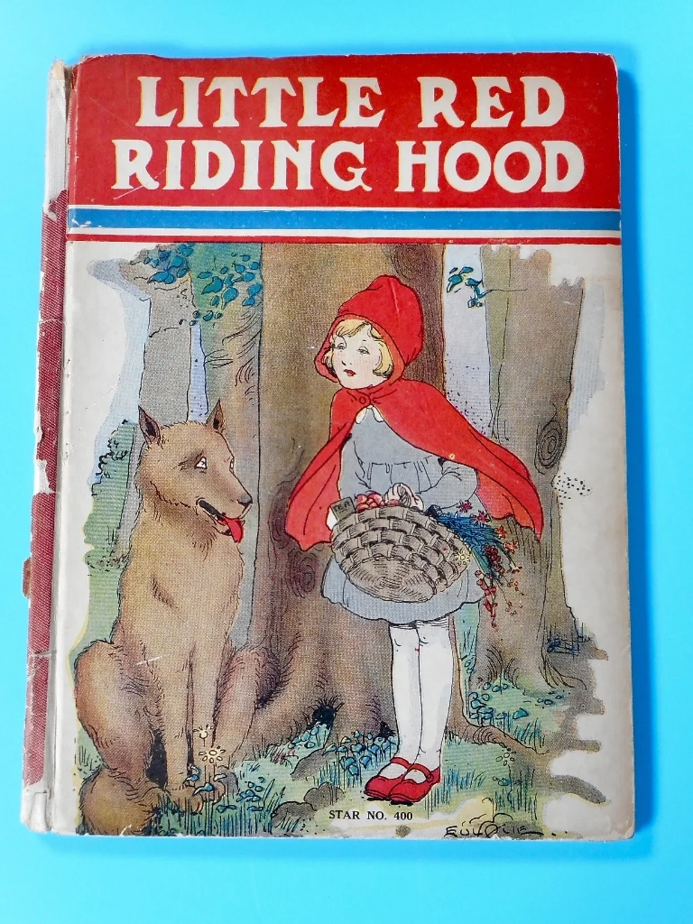 VTG 1922 Little Red Riding Hood Sleeping Beauty Platt & Munk Illustrated Eulalie